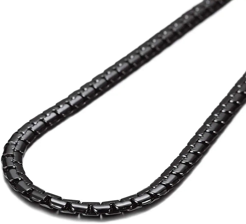 Flat Box Chain Stainless Steel Necklace