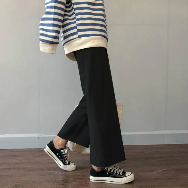 Ankle-length Loose Wide Leg Pants