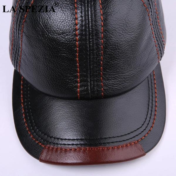 Genuine Leather Baseball Cap