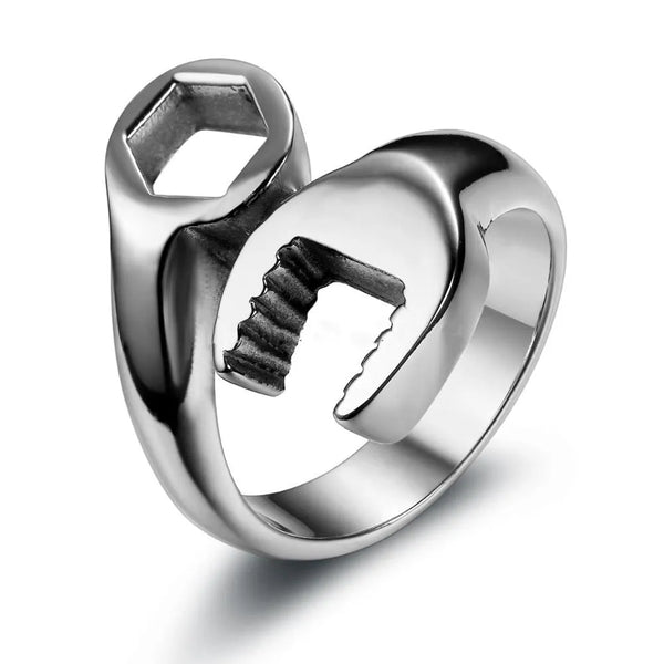 Cool Mechanic Wrench Stainless Steel Ring