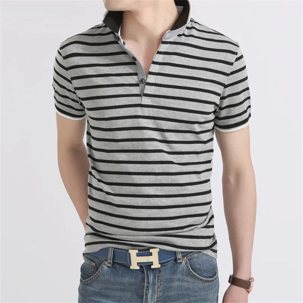 Funky Casual Striped Polo Shirt