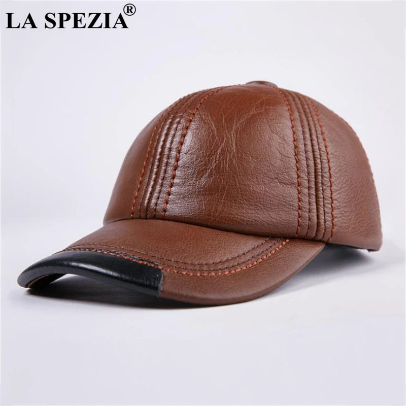 Genuine Leather Baseball Cap