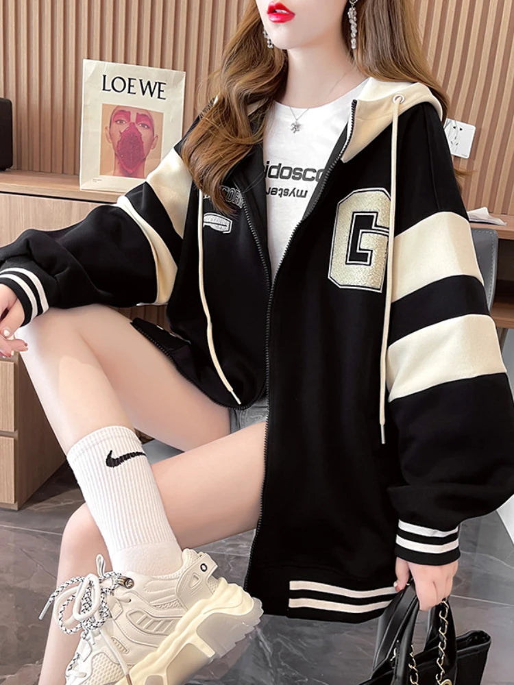 Zip Up Oversize Stylish Hoodie