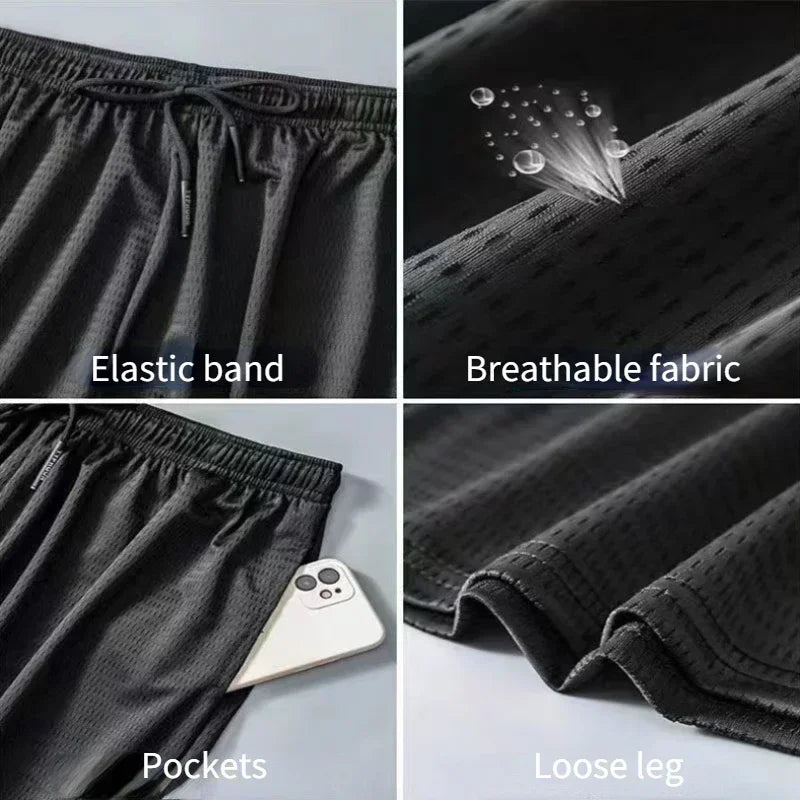 Summer Breathable Men Mesh Shorts