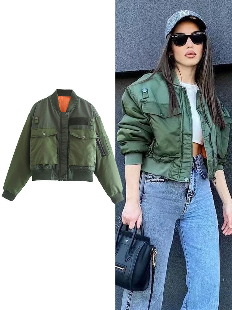 Army Green Bomber Jacket