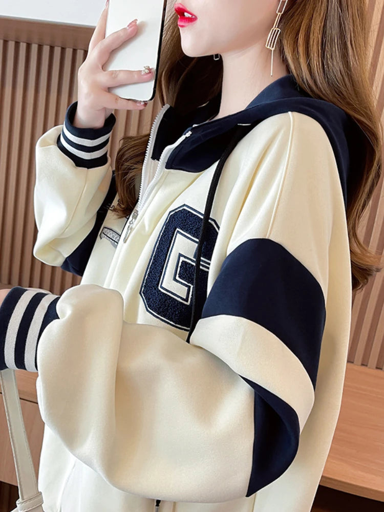 Zip Up Oversize Stylish Hoodie