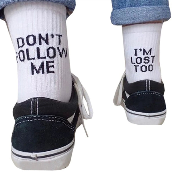 Funny Quote Printed Socks