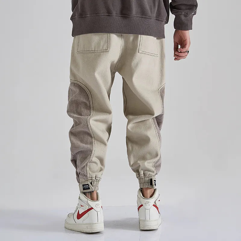 Corduroy Patchwork Casual Pants