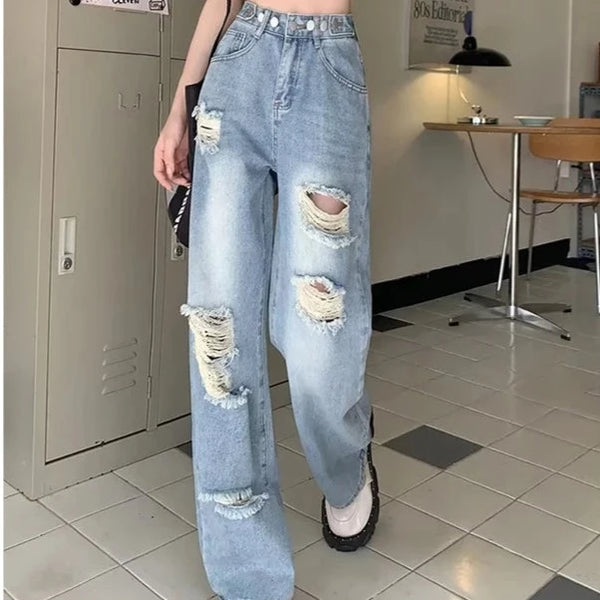 Loose Ripped Fit Jeans