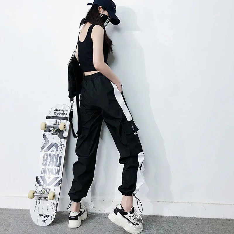 Hip Hop Style Printed Letters Pants