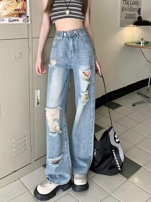 Loose Ripped Fit Jeans