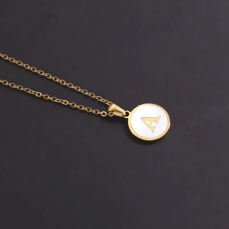 Simple Initial Pendant Necklace